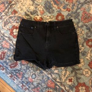 MADEWELL CURVY FIT HIGH WAISTED JEAN SHORTS